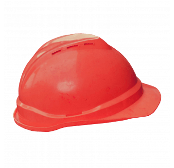 Kask ochronny czerwony