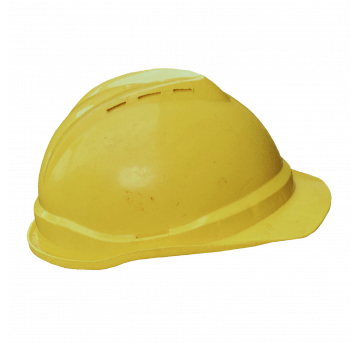 Kask ochronny żółty