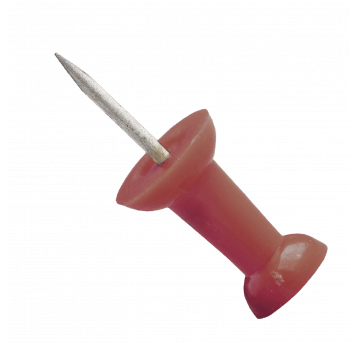 Pinezki szpilki czerwony